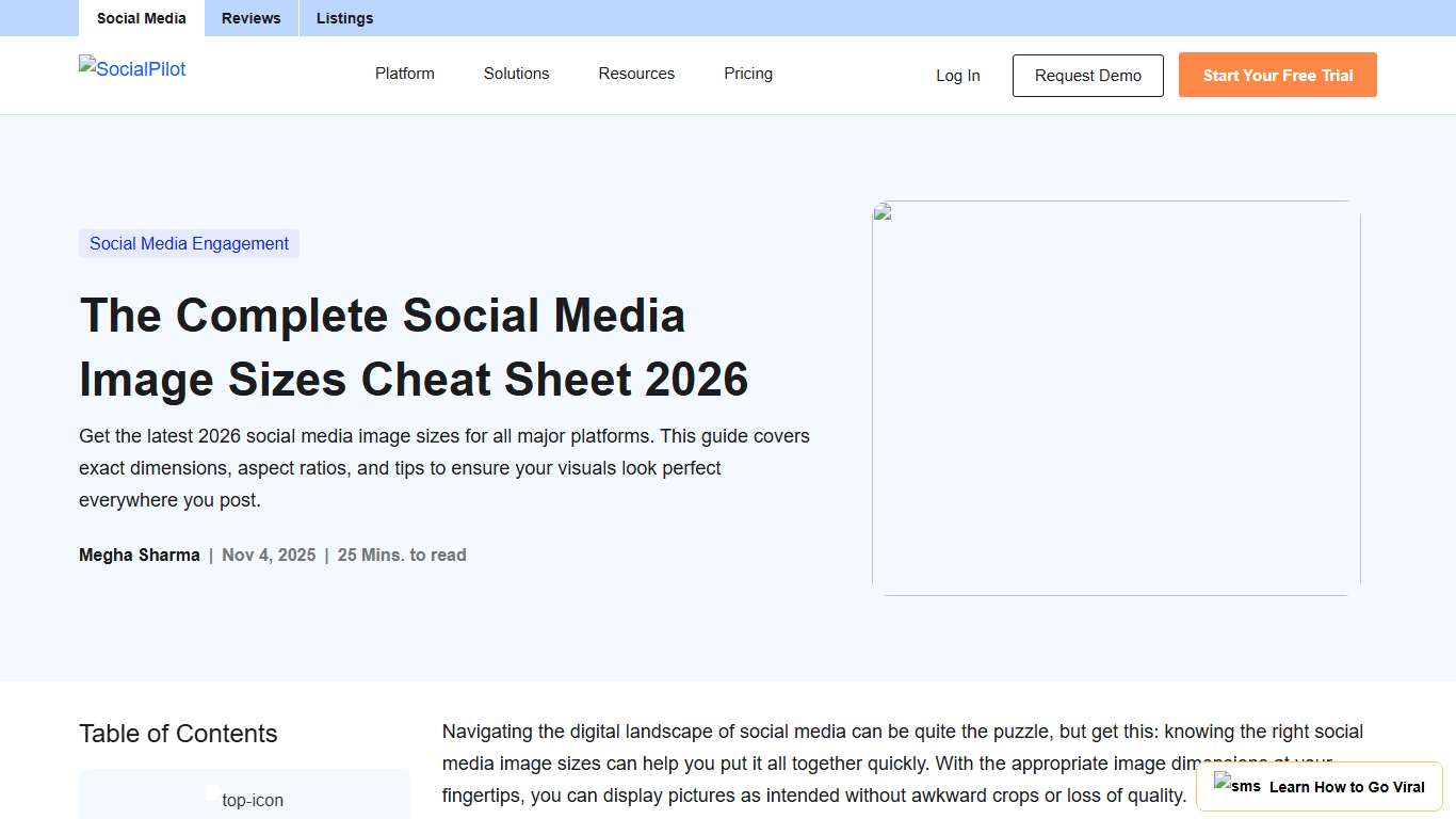 The Complete Social Media Image Sizes Cheat Sheet 2026