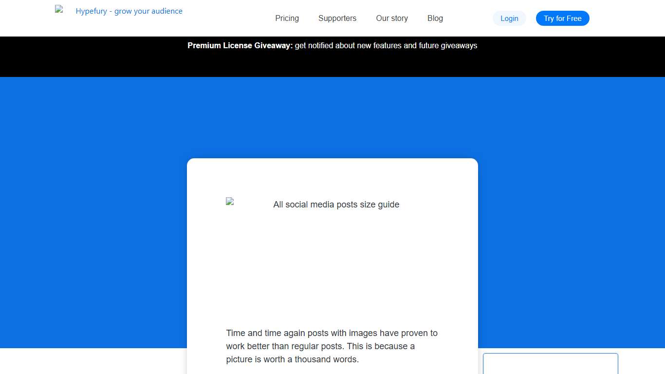 Social Media Image Sizes for All Networks in 2026 - Hypefury - Social Media Scheduling & Automation