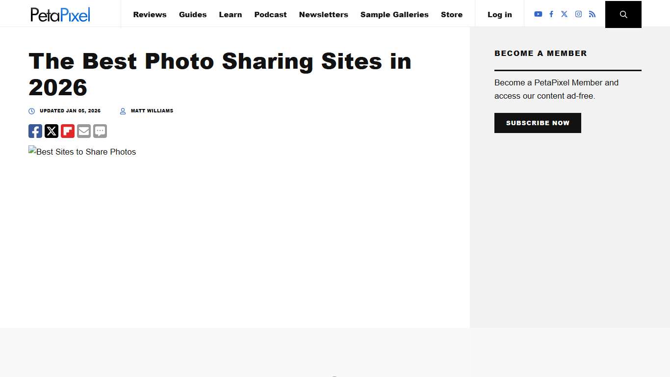 The Best Photo Sharing Sites in 2026 PetaPixel